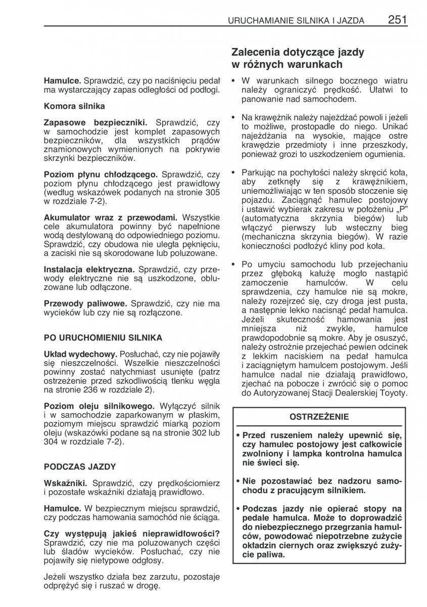 Toyota Corolla Verso I 1 instrukcja obslugi / page 258