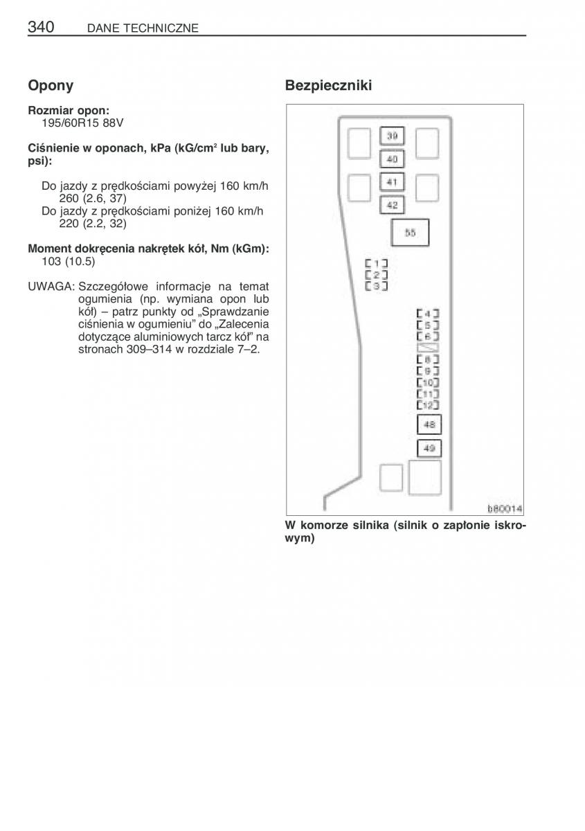 manual  Toyota Corolla Verso I 1 instrukcja / page 347