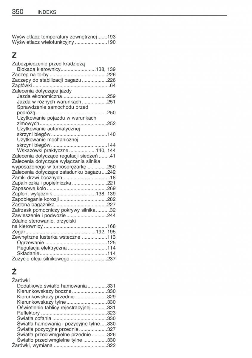 Toyota Corolla Verso I 1 instrukcja obslugi / page 357