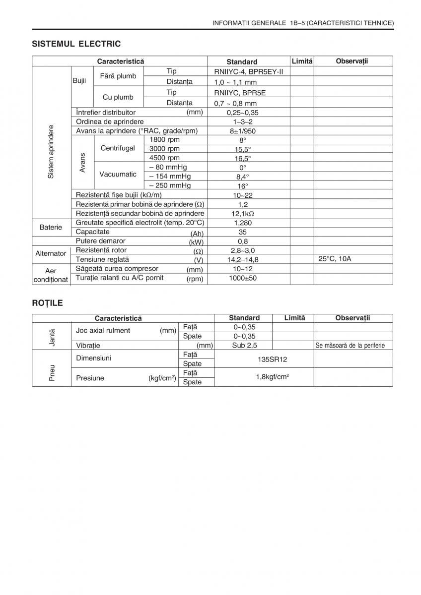 Daewoo Tico service book ksiazka serwisowa / page 19