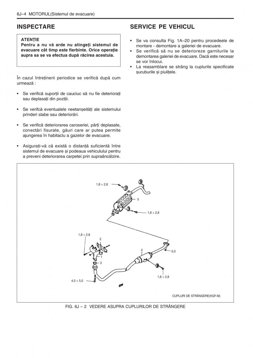 Daewoo Tico service book ksiazka serwisowa / page 204