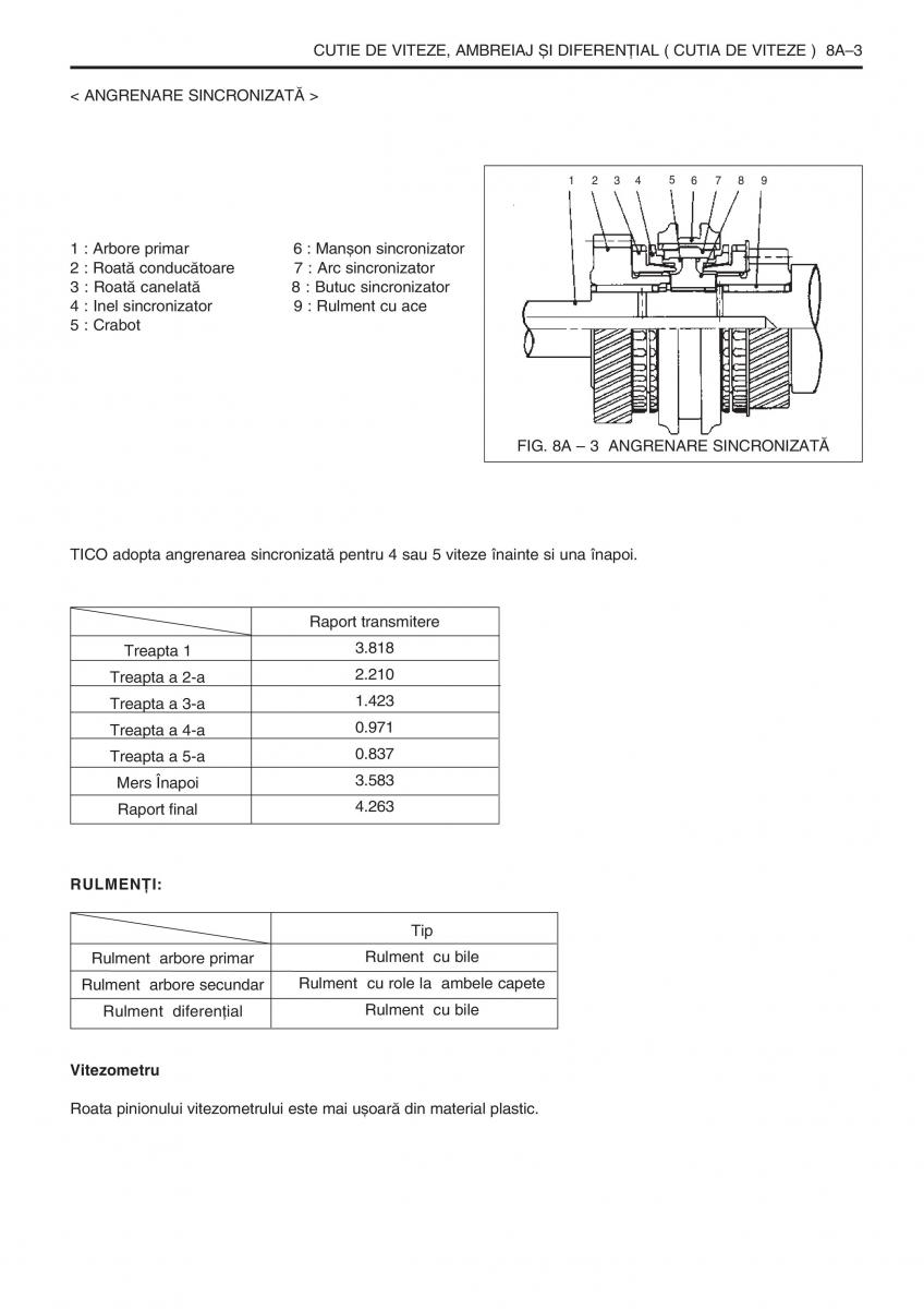 Daewoo Tico service book ksiazka serwisowa / page 209