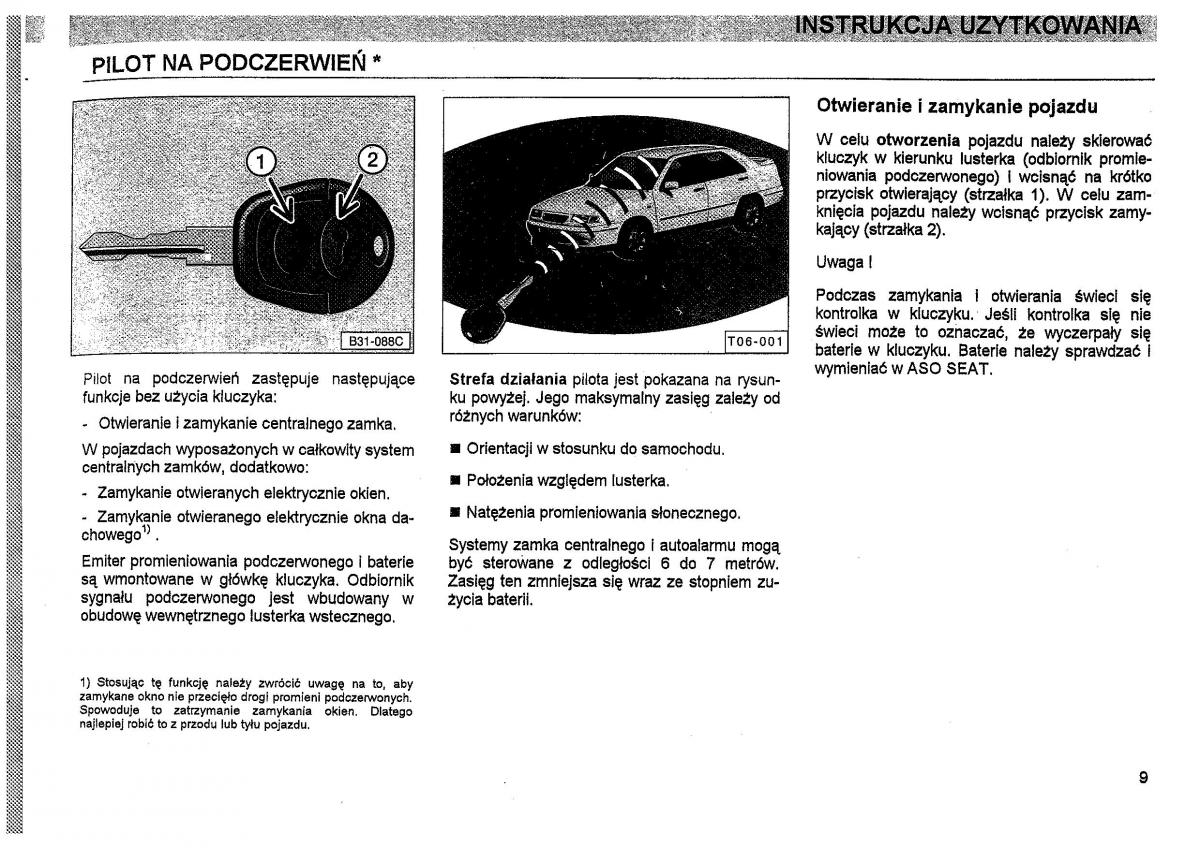 manual  Seat Toledo I 1 instrukcja / page 12