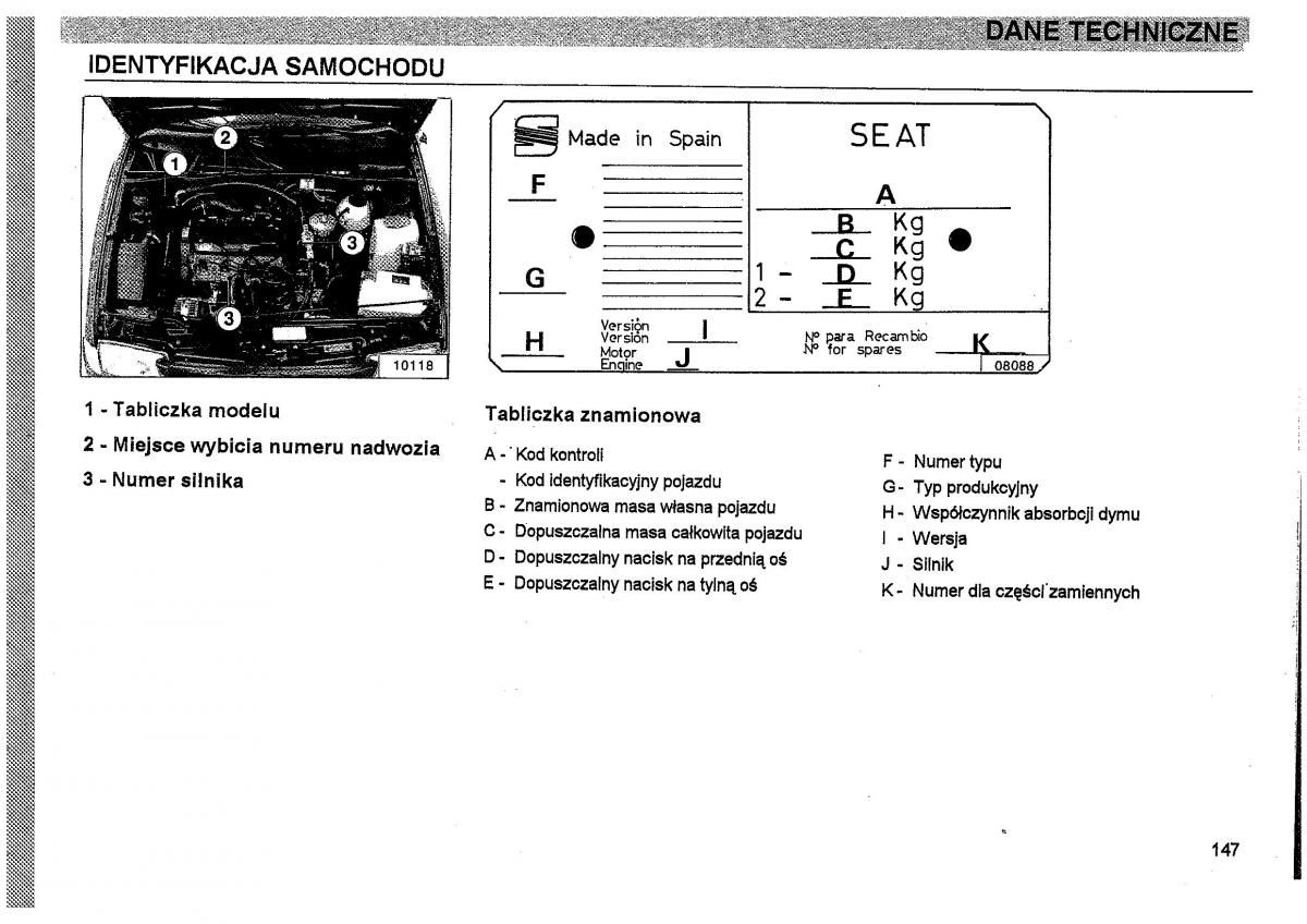 Seat Toledo I 1 instrukcja obslugi / page 150