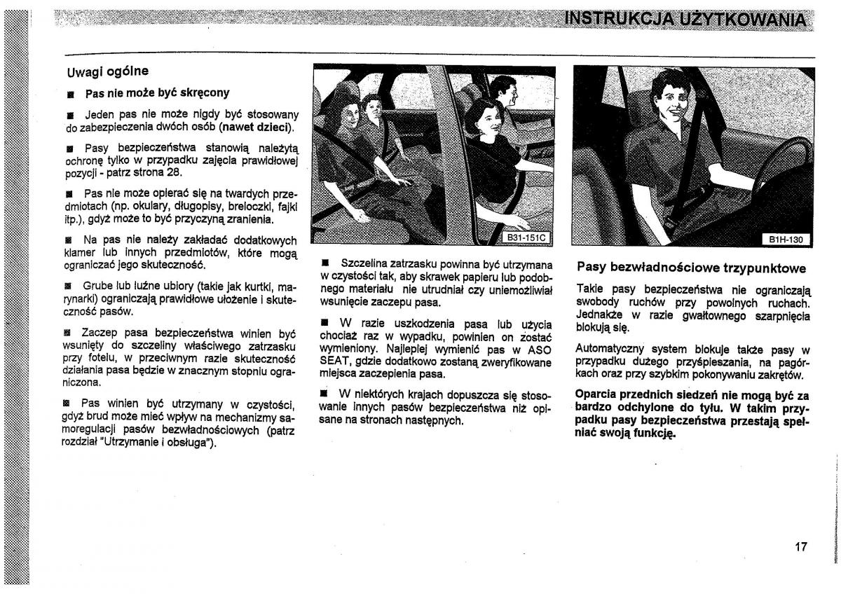 Seat Toledo I 1 instrukcja obslugi / page 20