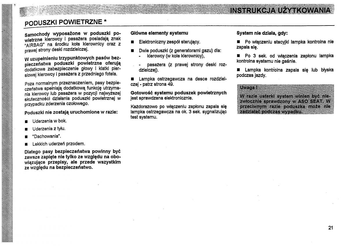 Seat Toledo I 1 instrukcja obslugi / page 24