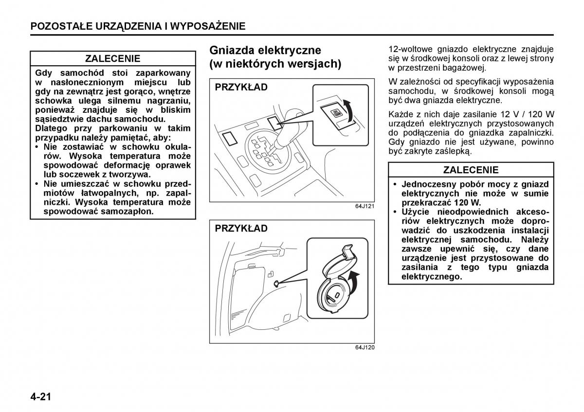 Suzuki Grand Vitara II 2 instrukcja obslugi / page 124