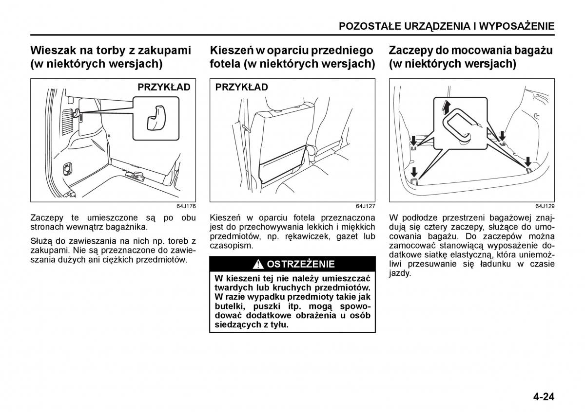 Suzuki Grand Vitara II 2 instrukcja obslugi / page 127