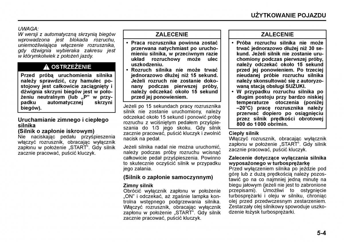 Suzuki Grand Vitara II 2 instrukcja obslugi / page 137