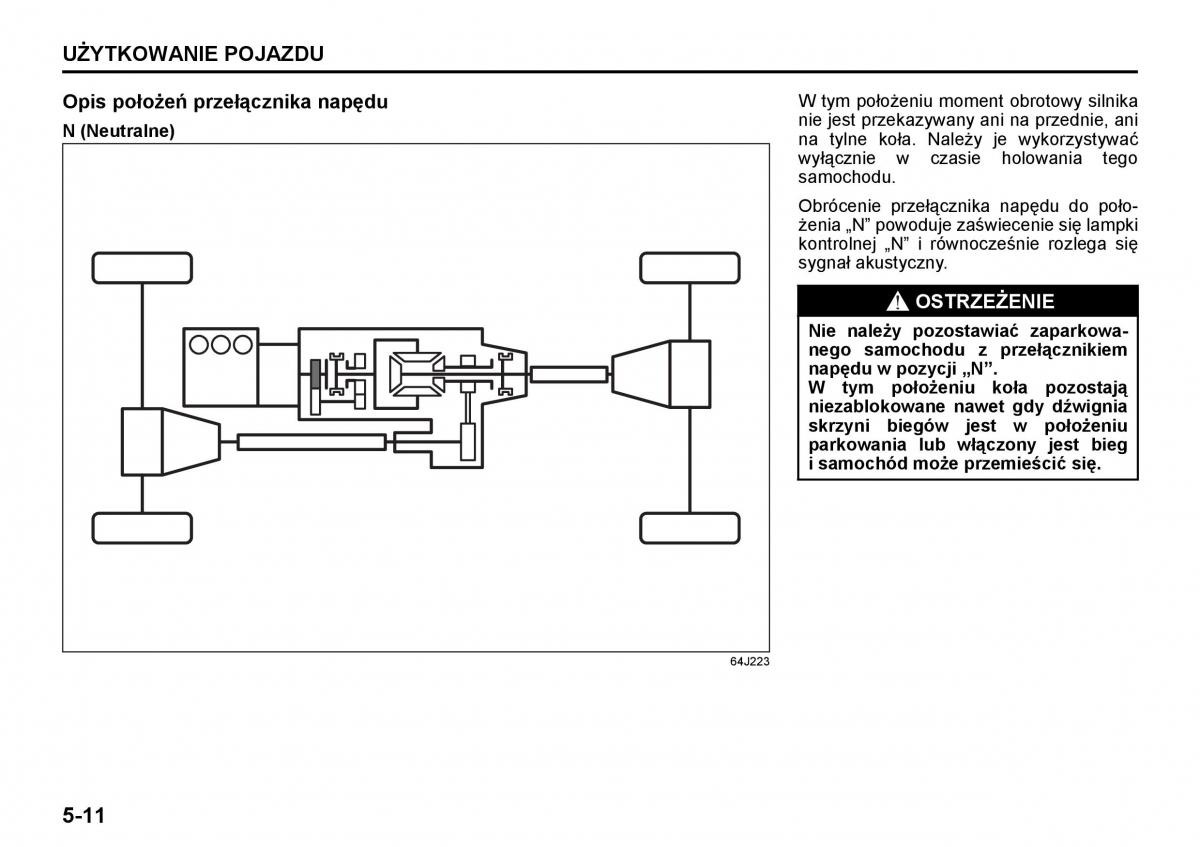 Suzuki Grand Vitara II 2 instrukcja obslugi / page 144