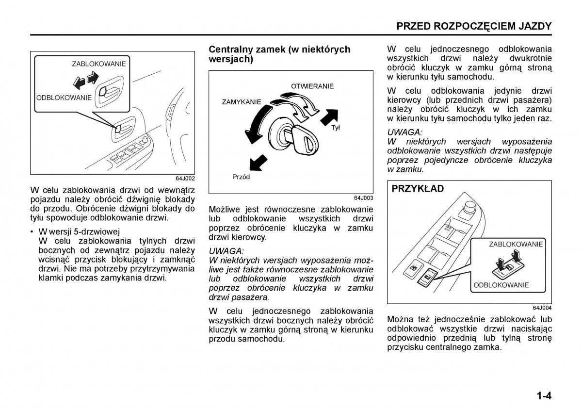 Suzuki Grand Vitara II 2 instrukcja obslugi / page 15