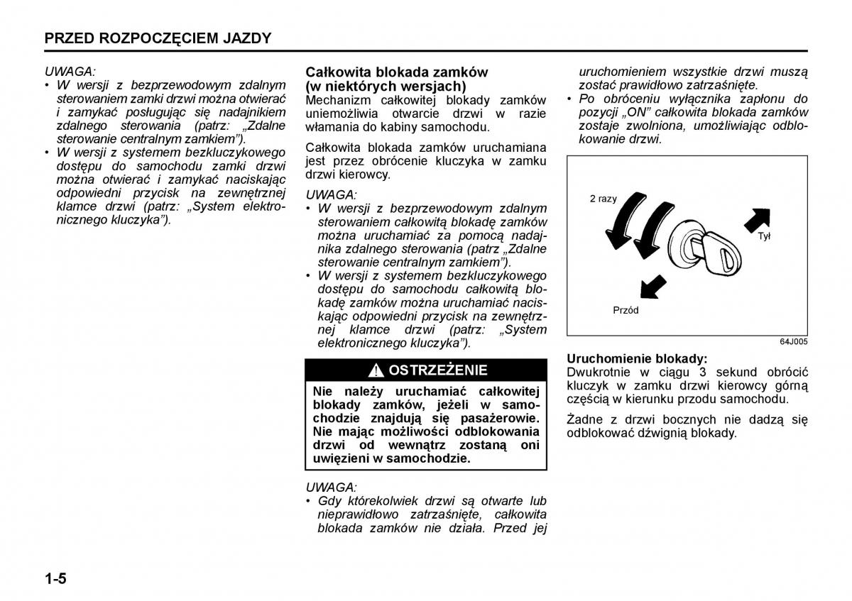 Suzuki Grand Vitara II 2 instrukcja obslugi / page 16