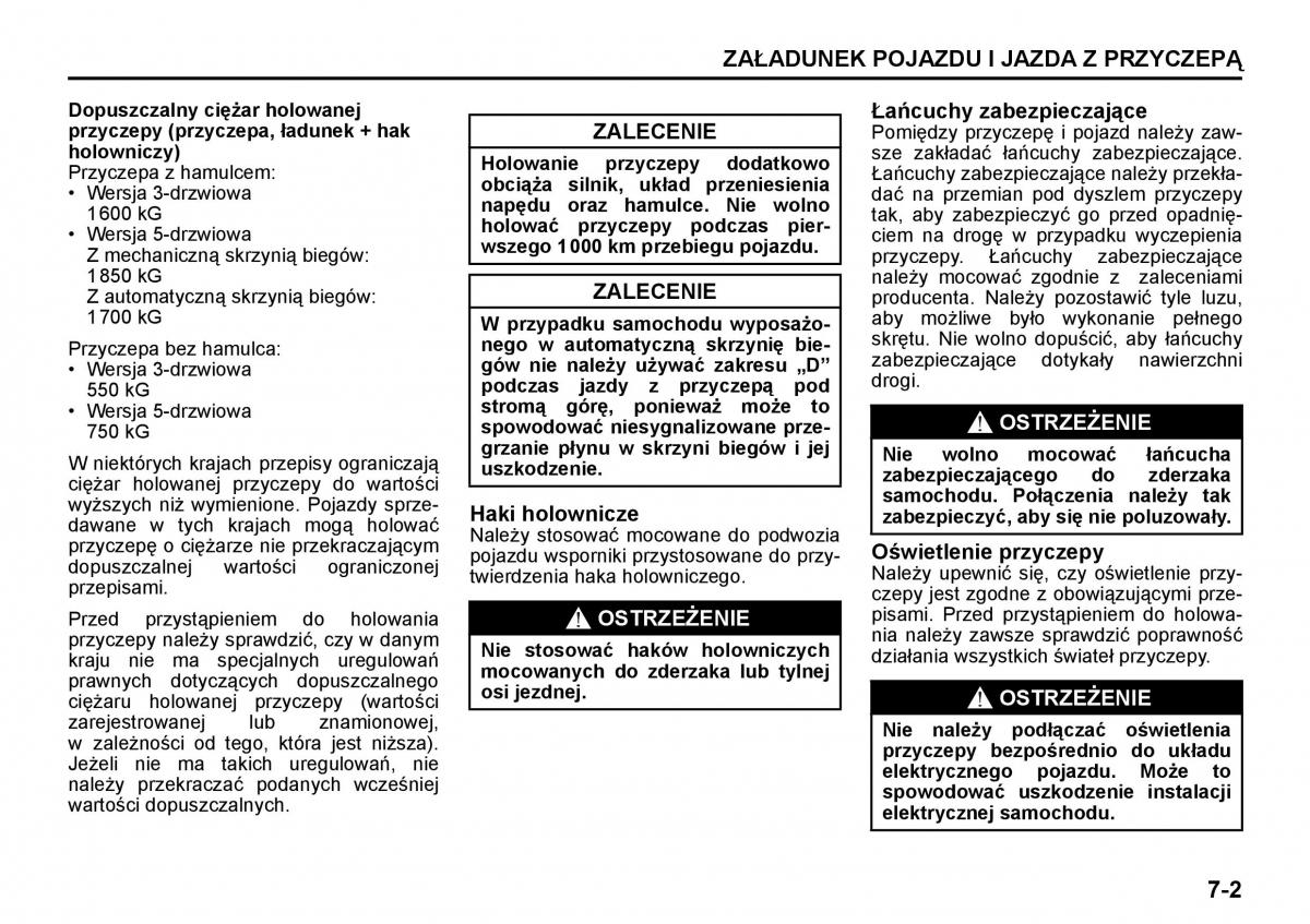 Suzuki Grand Vitara II 2 instrukcja obslugi / page 169