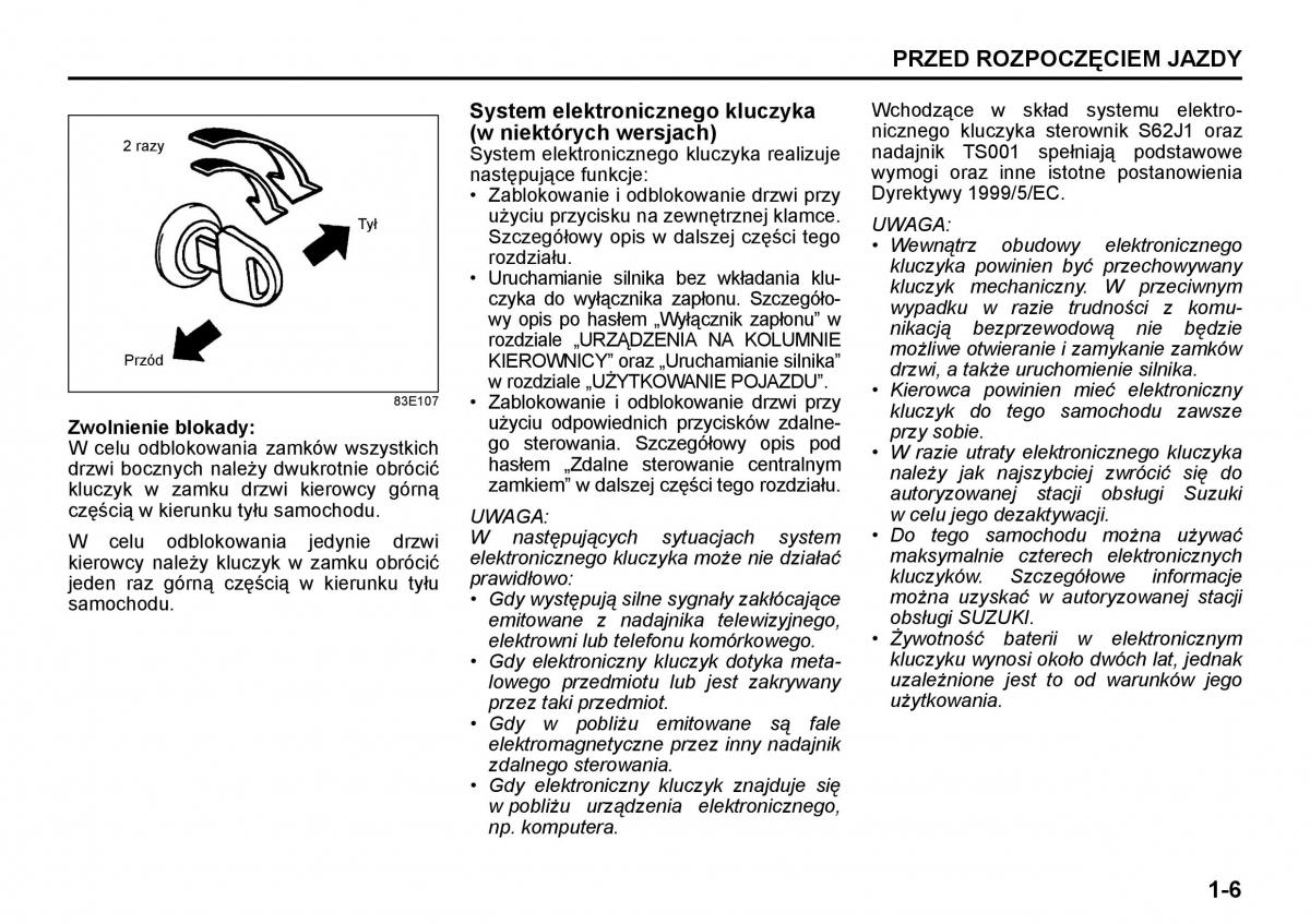 Suzuki Grand Vitara II 2 instrukcja obslugi / page 17