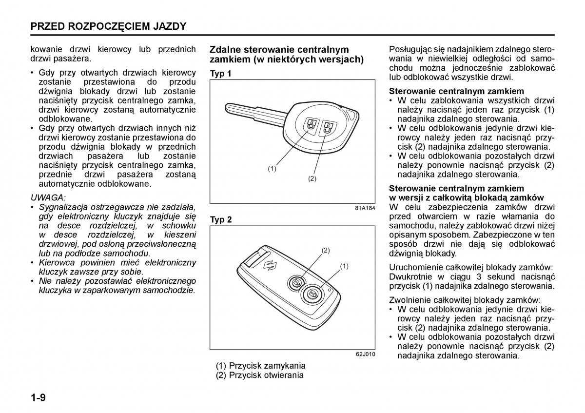 Suzuki Grand Vitara II 2 instrukcja obslugi / page 20
