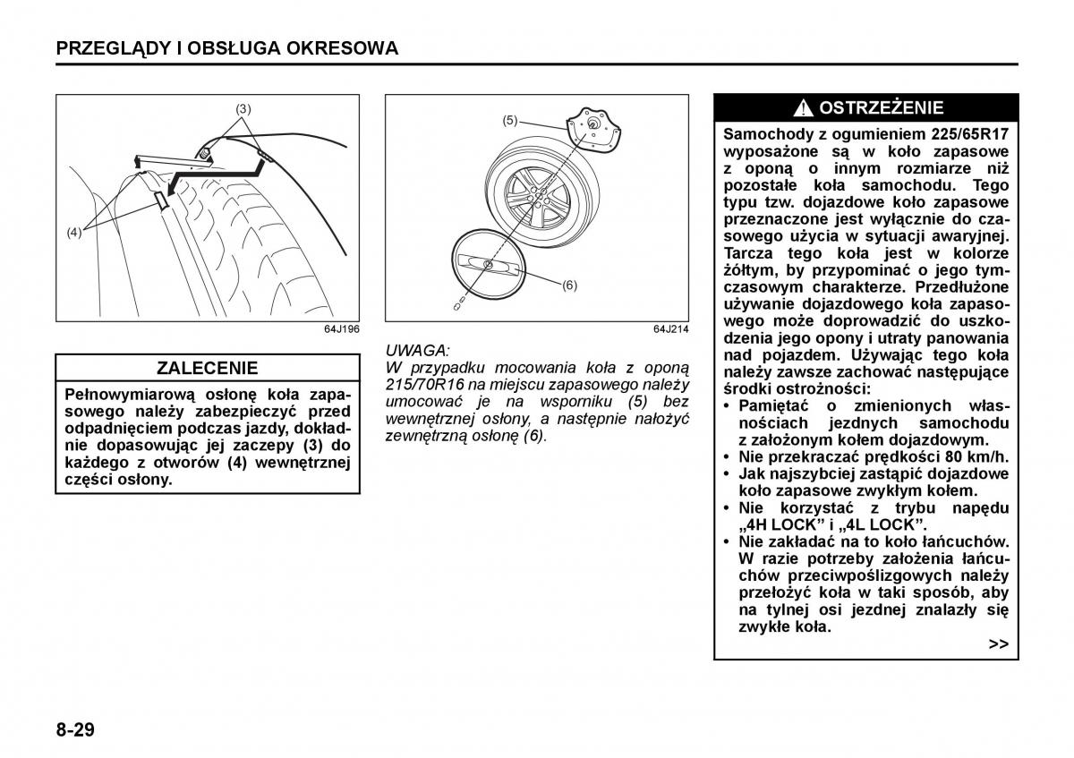 Suzuki Grand Vitara II 2 instrukcja obslugi / page 206