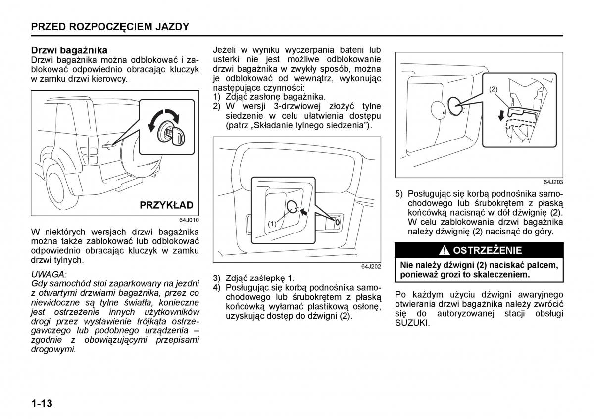 Suzuki Grand Vitara II 2 instrukcja obslugi / page 24