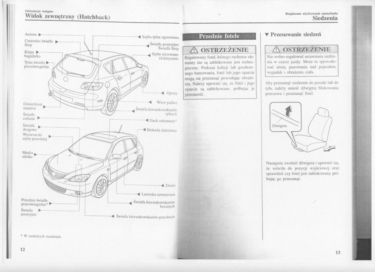 manual  Mazda 3 I 1 instrukcja / page 8