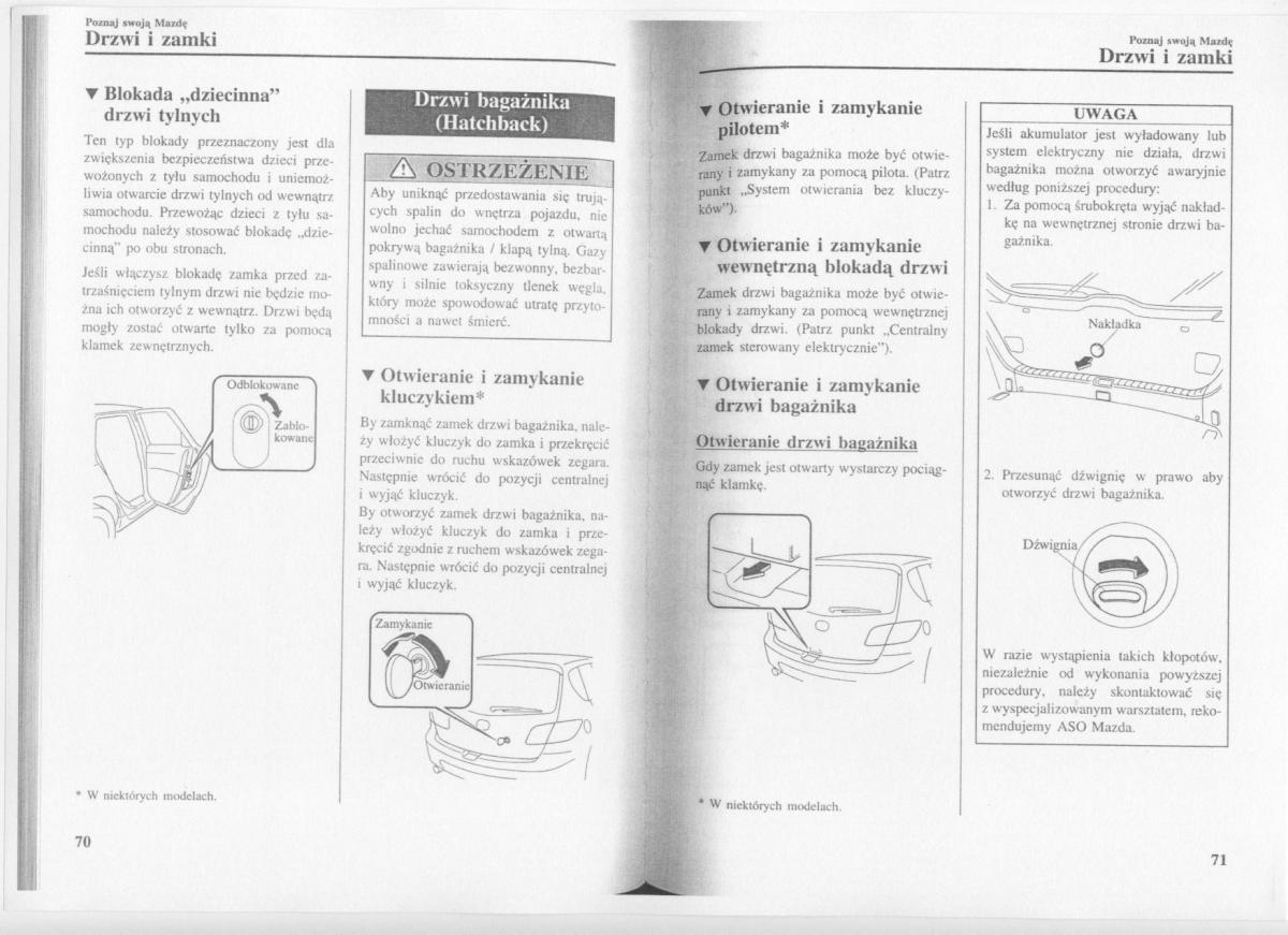 Mazda 3 I 1 instrukcja obslugi / page 37