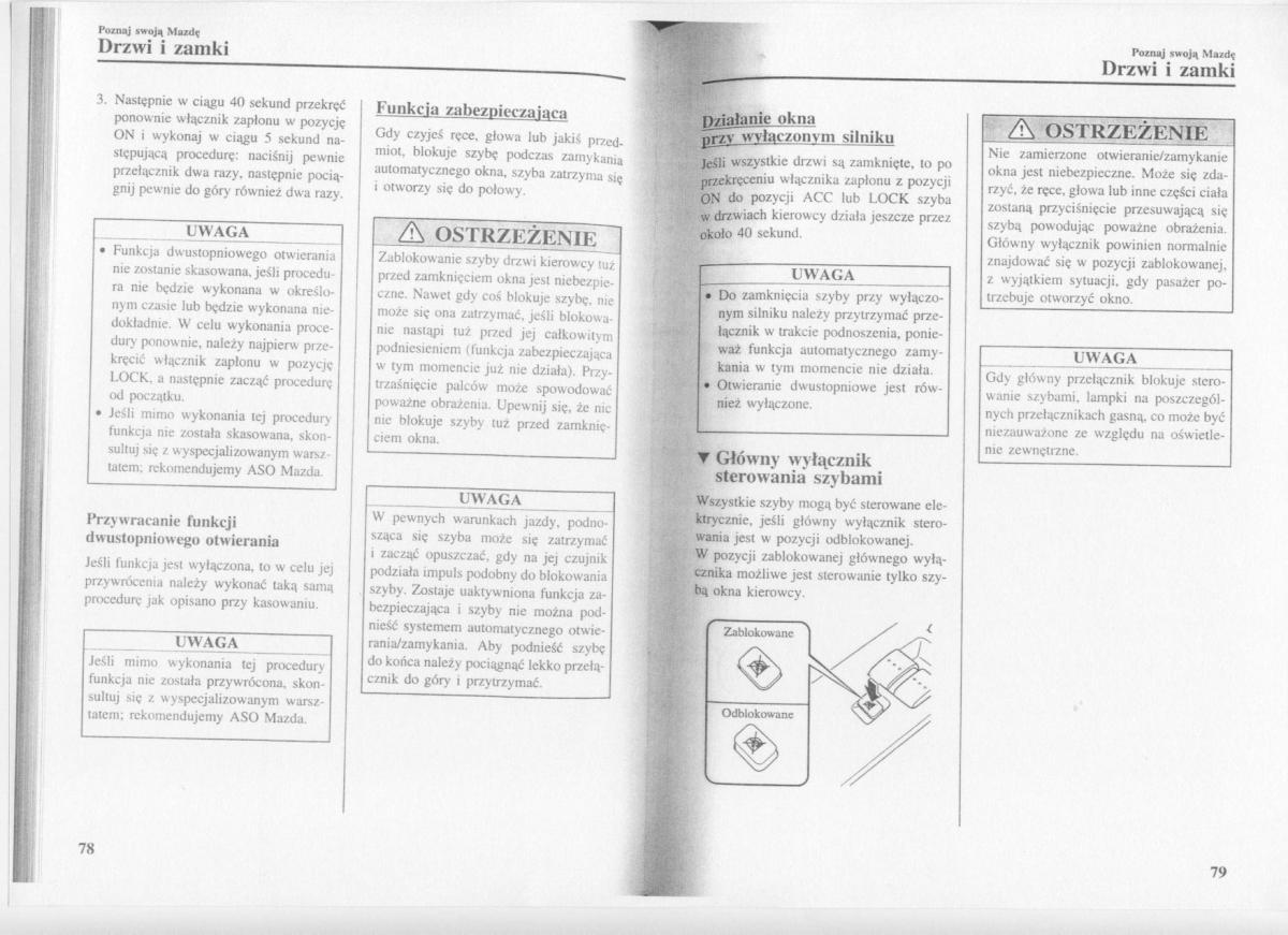 Mazda 3 I 1 instrukcja obslugi / page 41