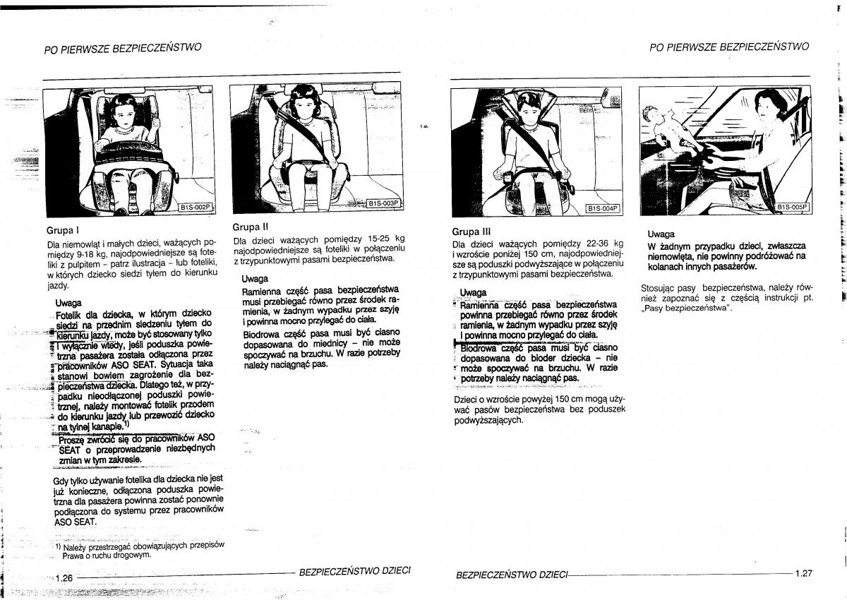 manual  Seat Leon I 1 instrukcja / page 14