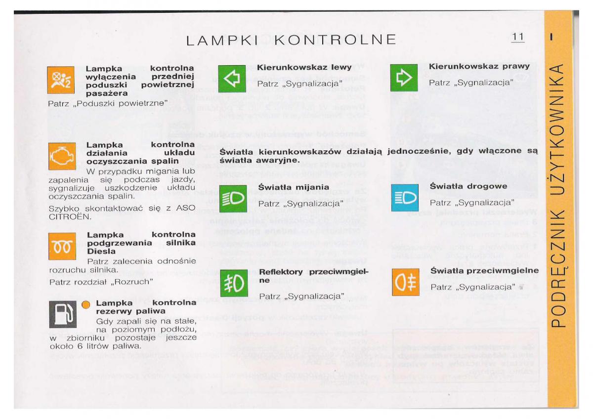 manual  Citroen C5 I FL instrukcja / page 13