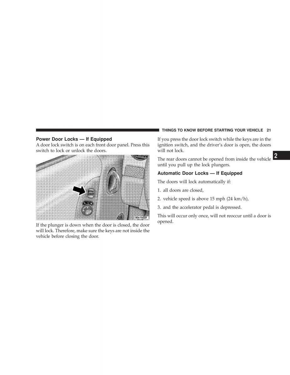 Jeep Liberty Cherokee KJ owners manual / page 21