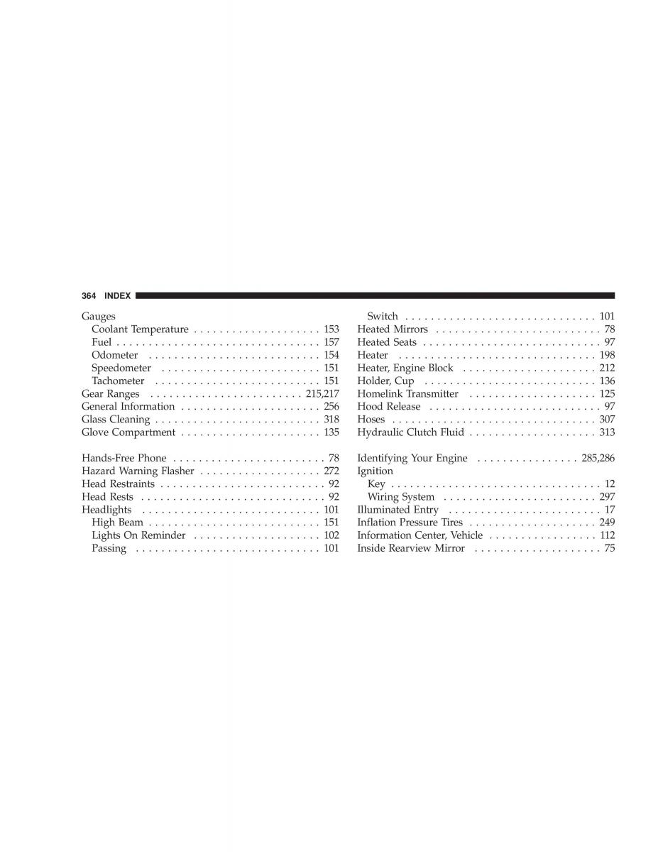 Jeep Liberty Cherokee KJ owners manual / page 364