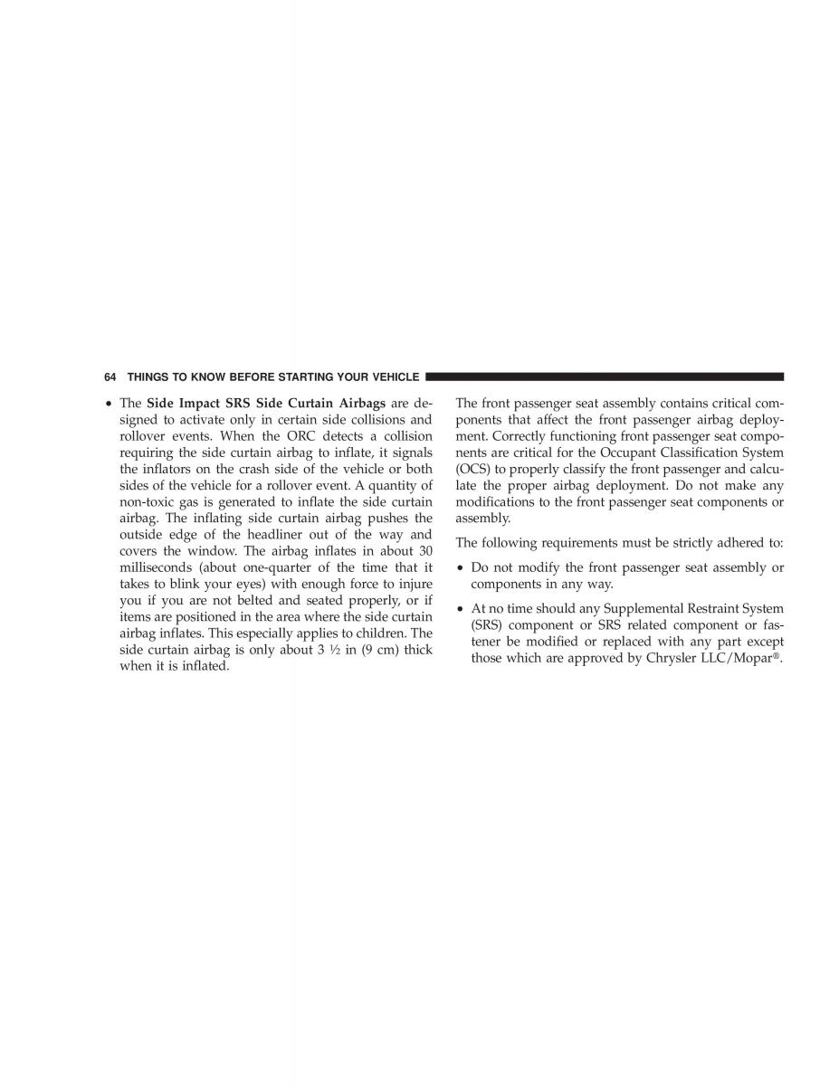 Jeep Liberty Cherokee KK owners manual / page 66