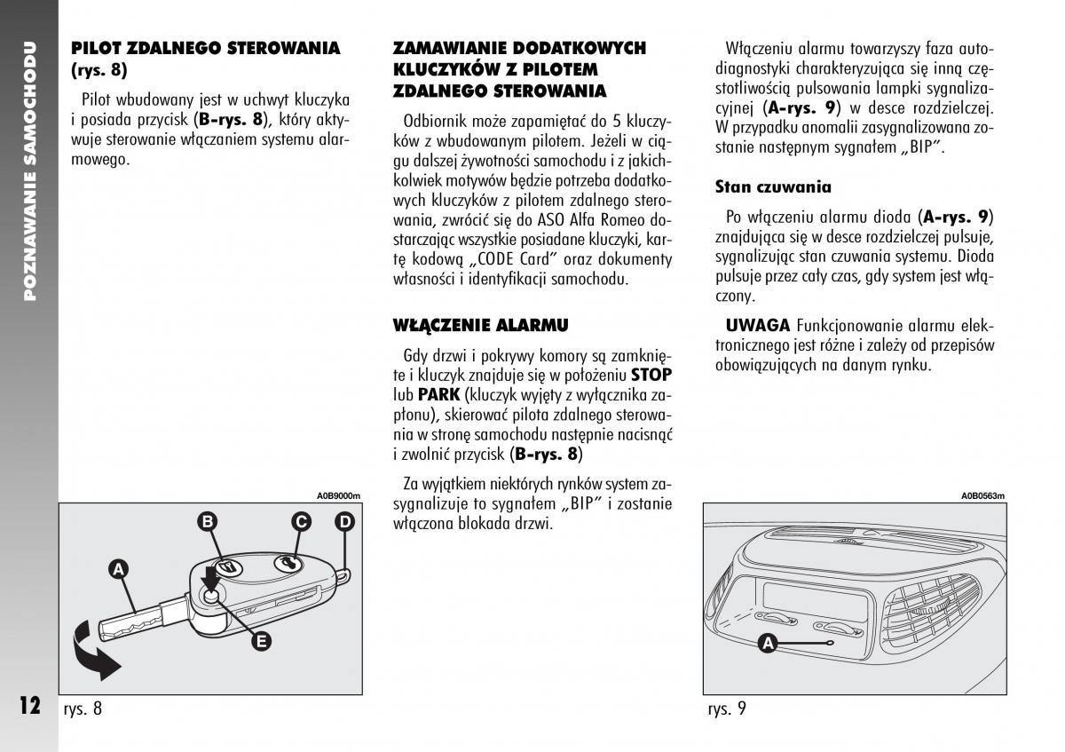 manual  Alfa Romeo 156 instrukcja / page 14
