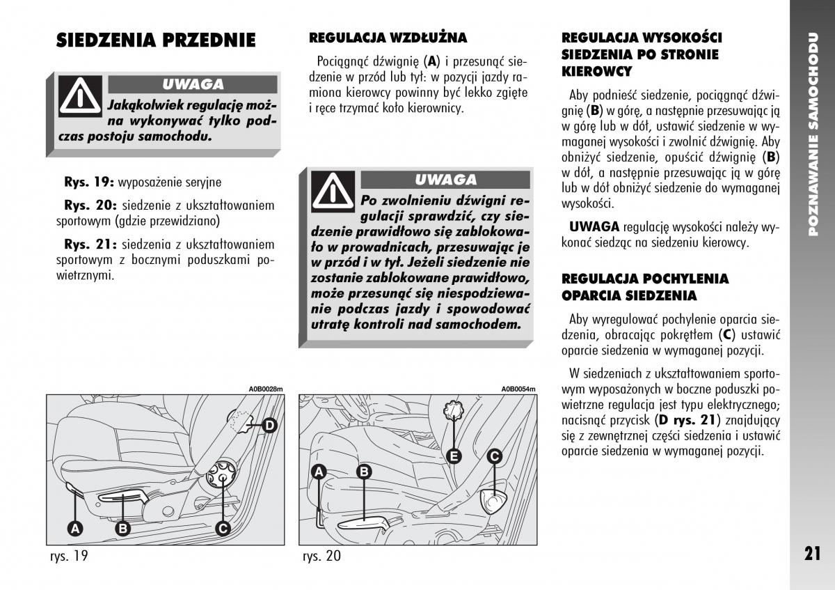 Alfa Romeo 156 instrukcja obslugi / page 23