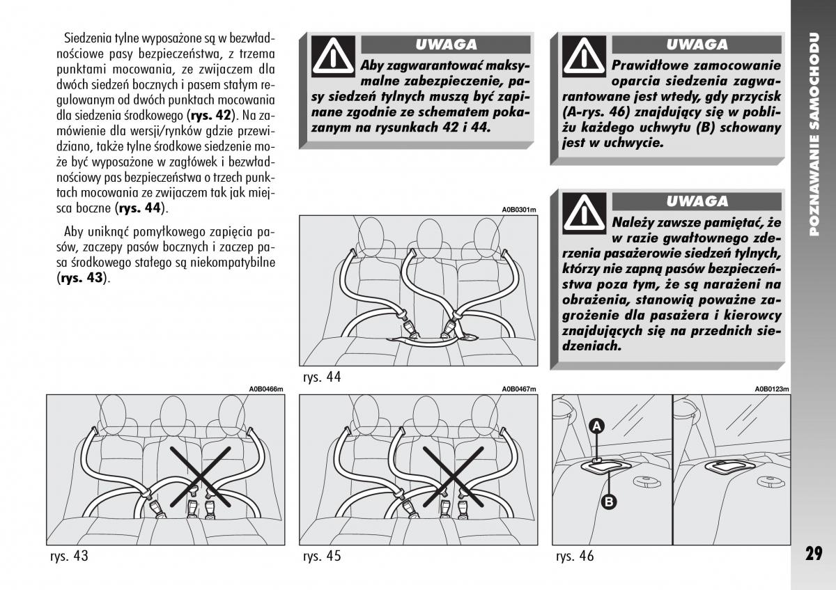 manual  Alfa Romeo 156 instrukcja / page 31
