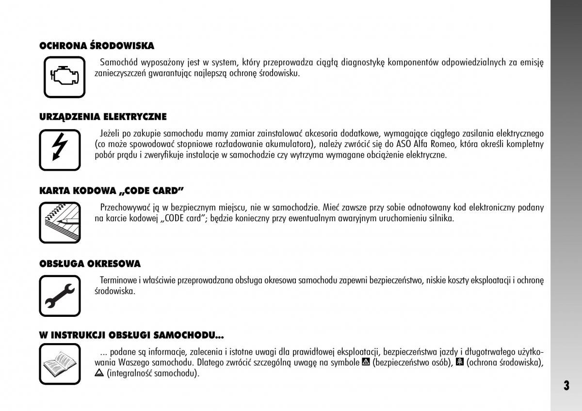 manual  Alfa Romeo 156 instrukcja / page 5