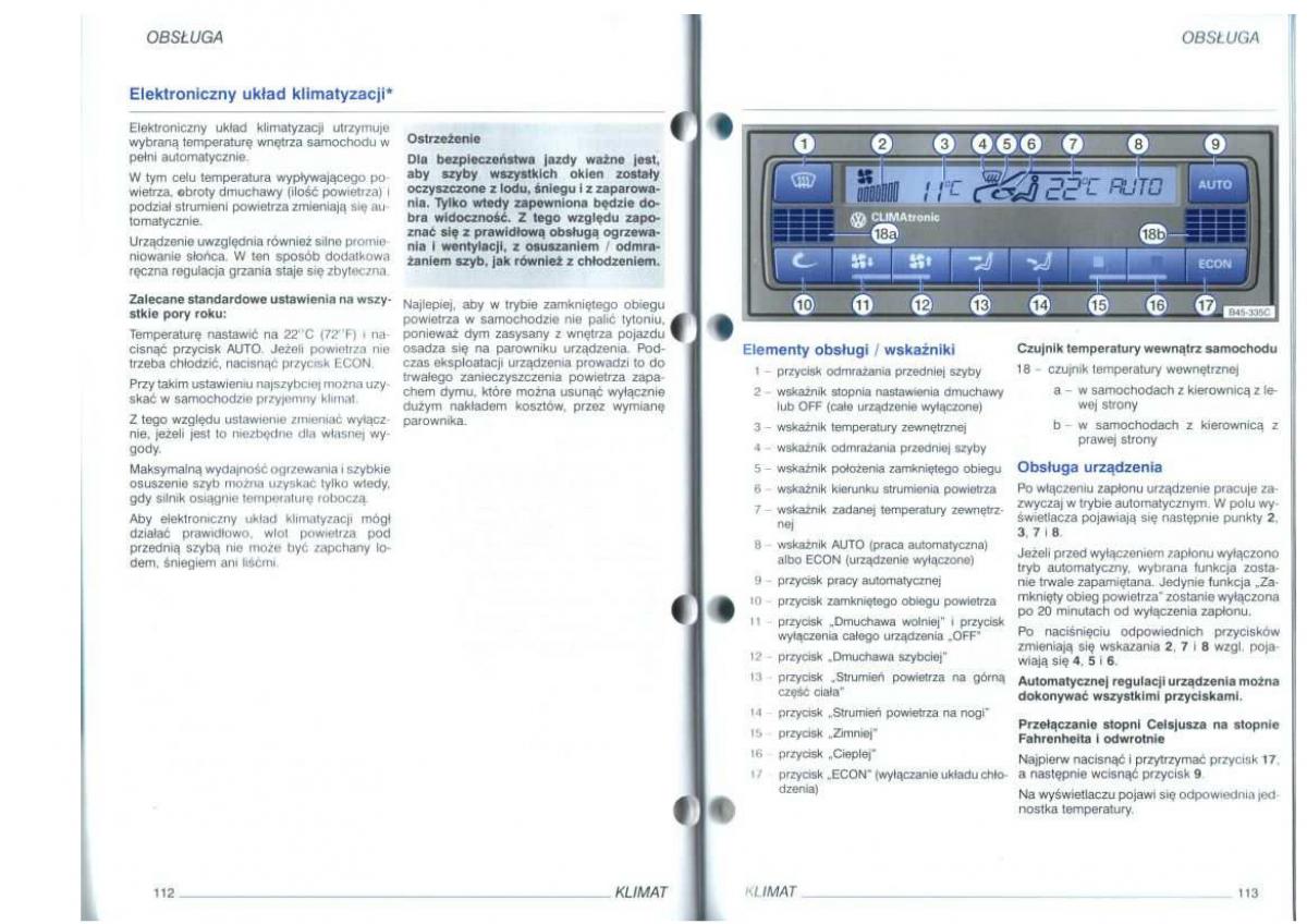 VW Golf IV 4 instrukcja obslugi / page 58