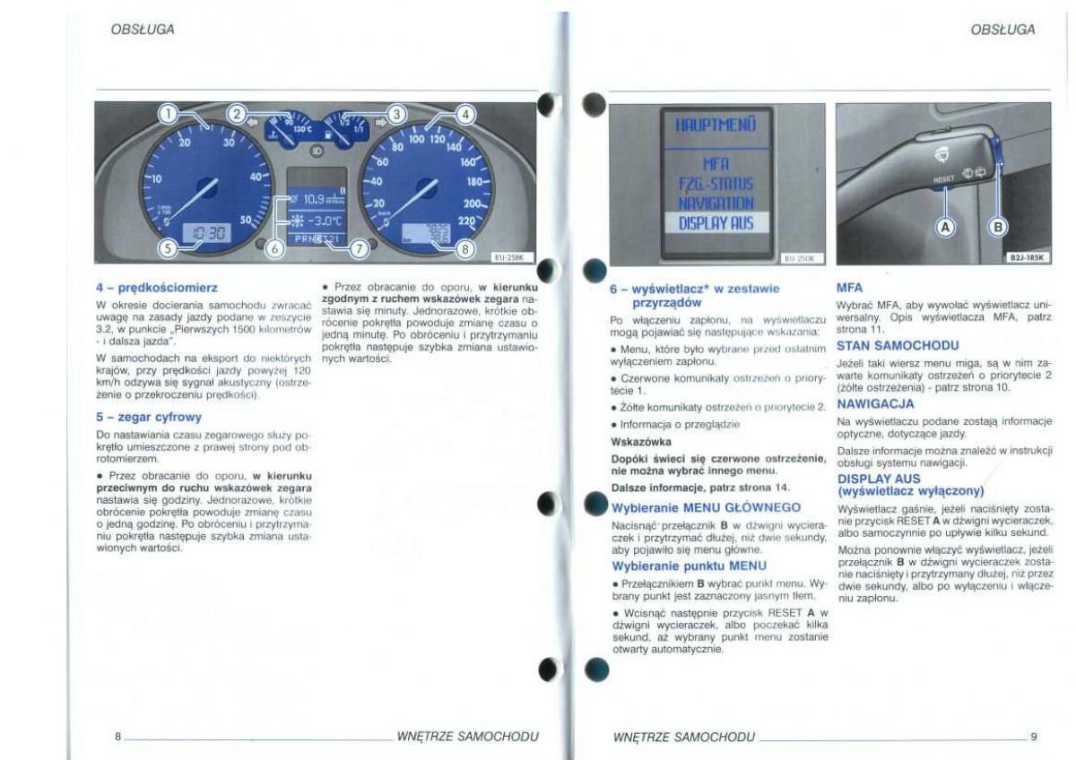 manual  VW Golf IV 4 instrukcja / page 6
