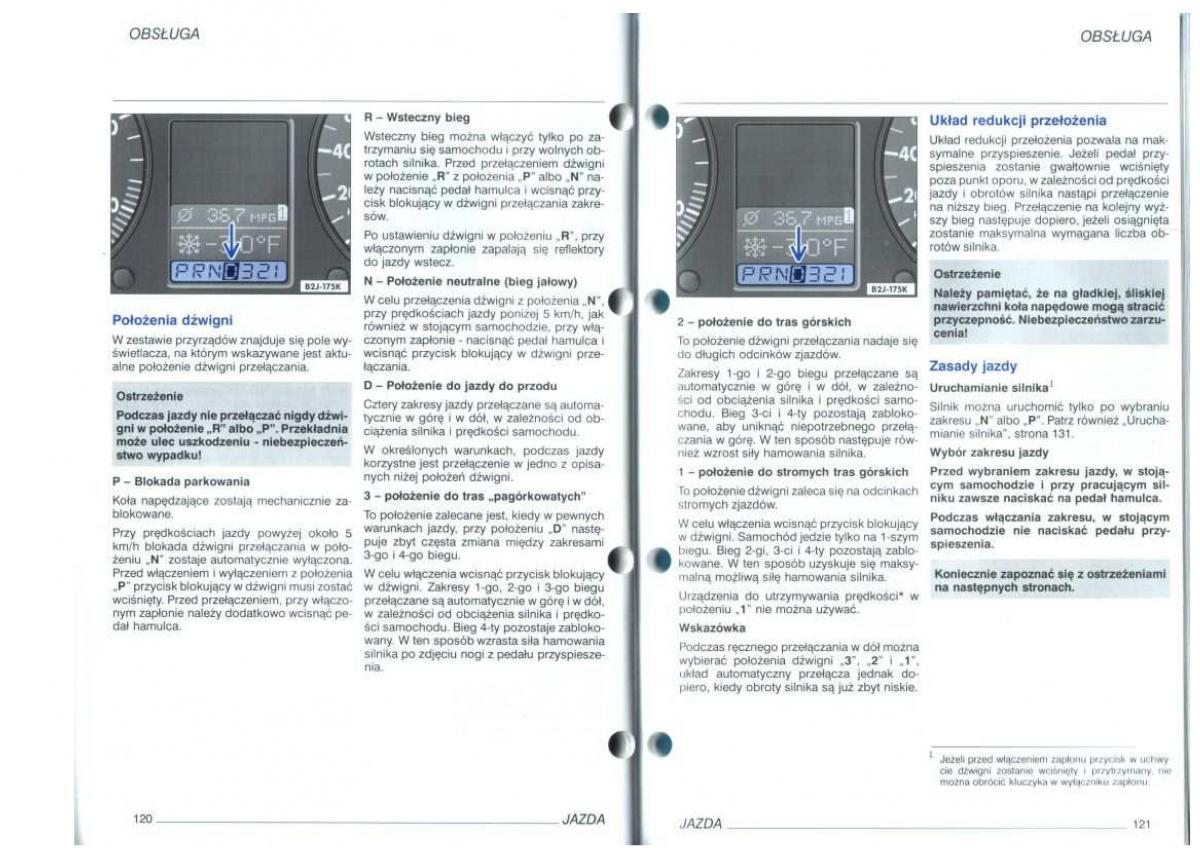 VW Golf IV 4 instrukcja obslugi / page 62