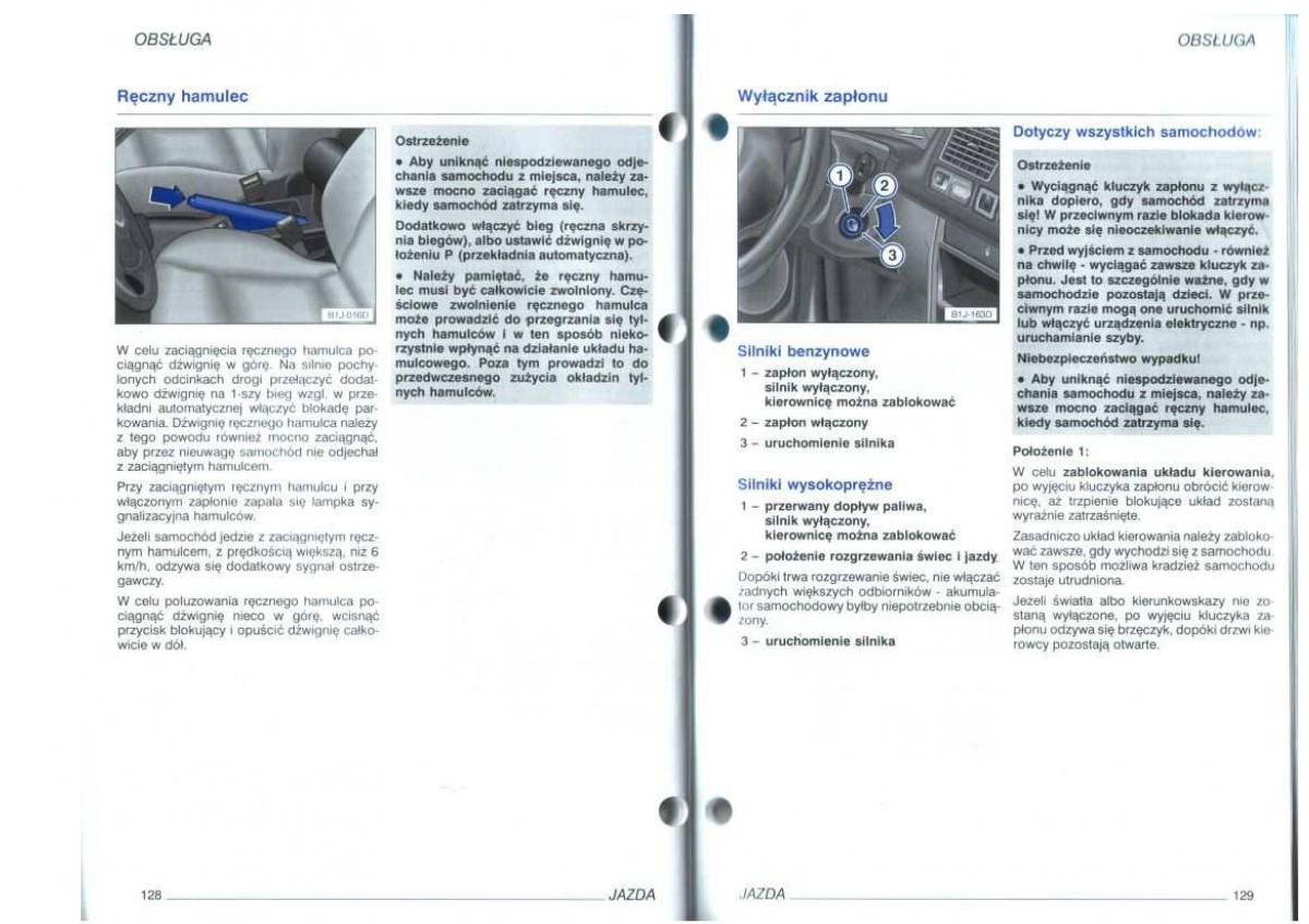 VW Golf IV 4 instrukcja obslugi / page 66