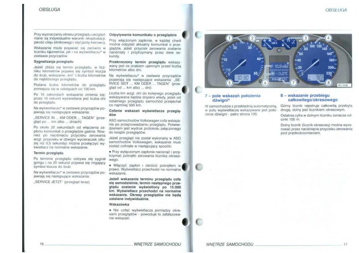 manual  VW Golf IV 4 instrukcja / page 10