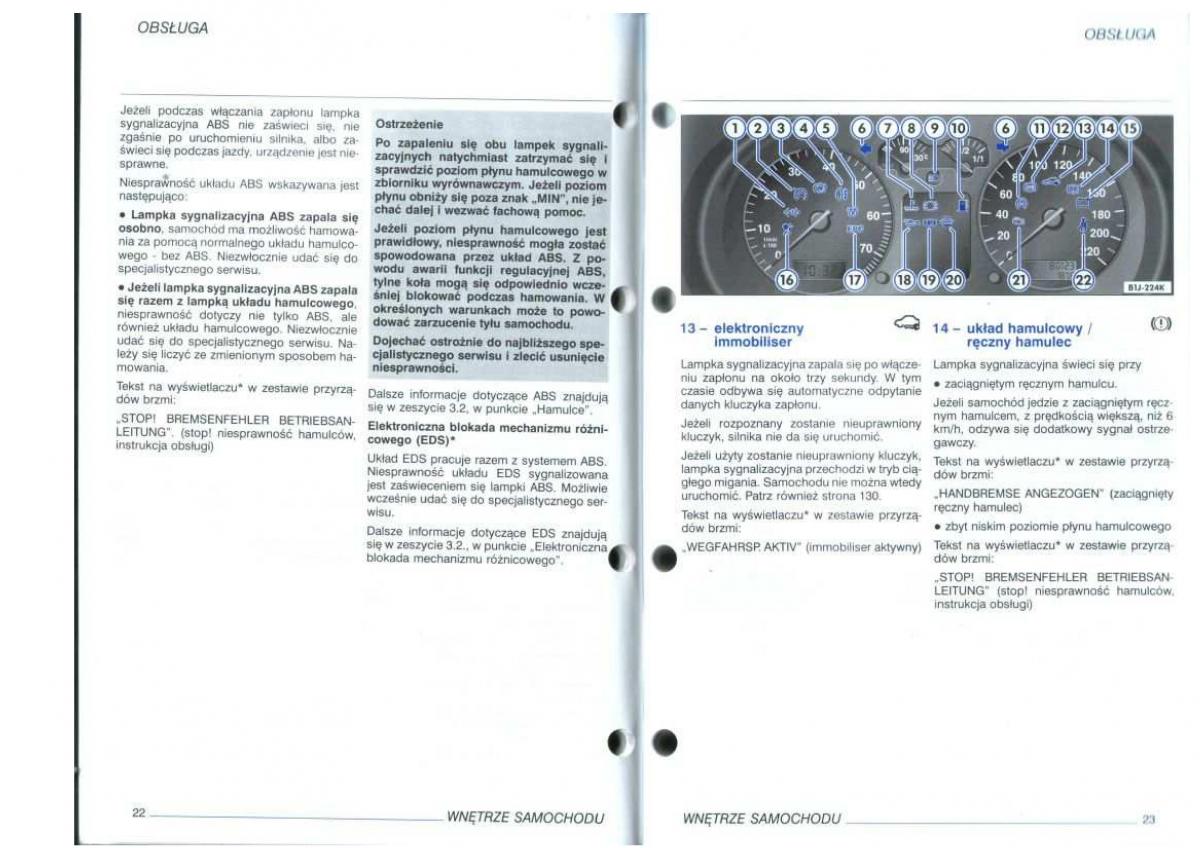manual  VW Golf IV 4 instrukcja / page 13