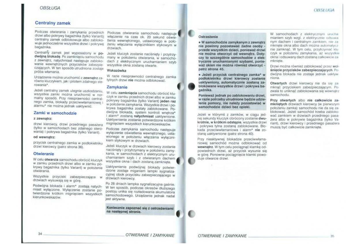 VW Golf IV 4 instrukcja obslugi / page 19