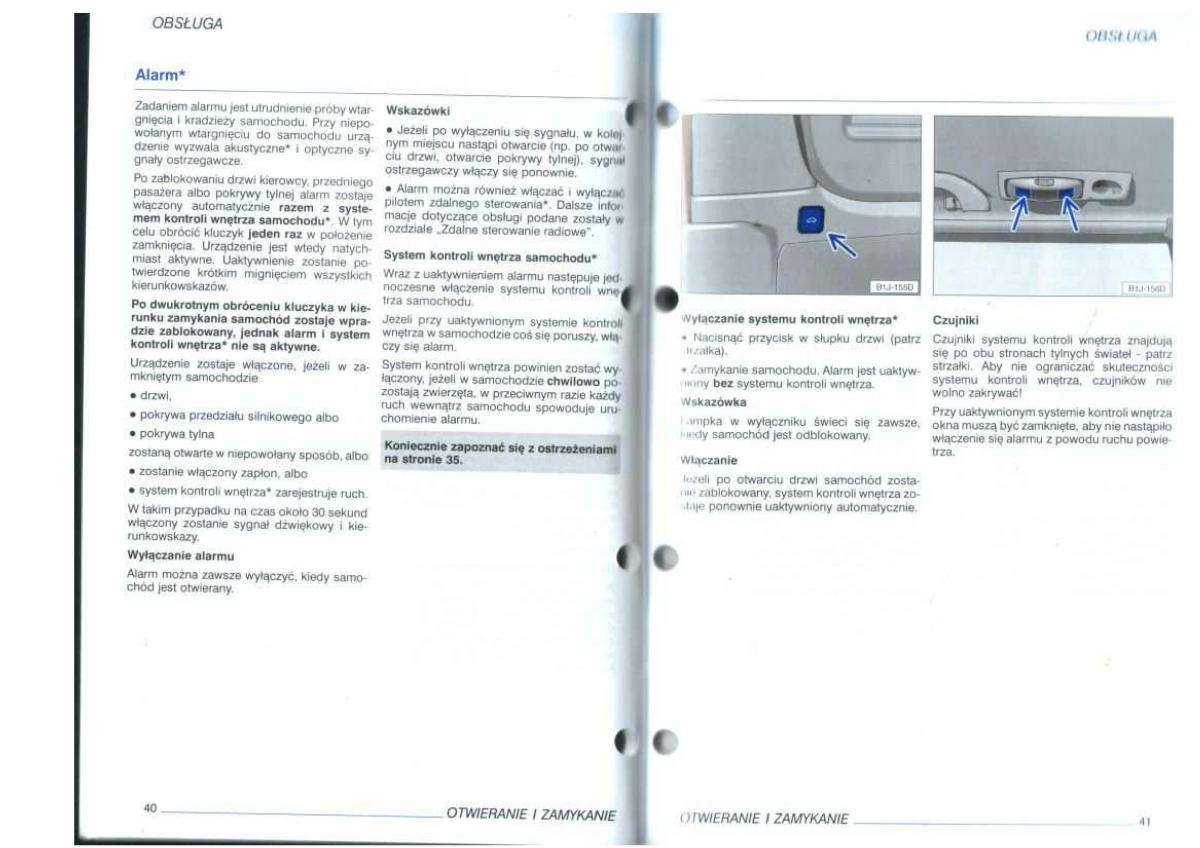 VW Golf IV 4 instrukcja obslugi / page 22