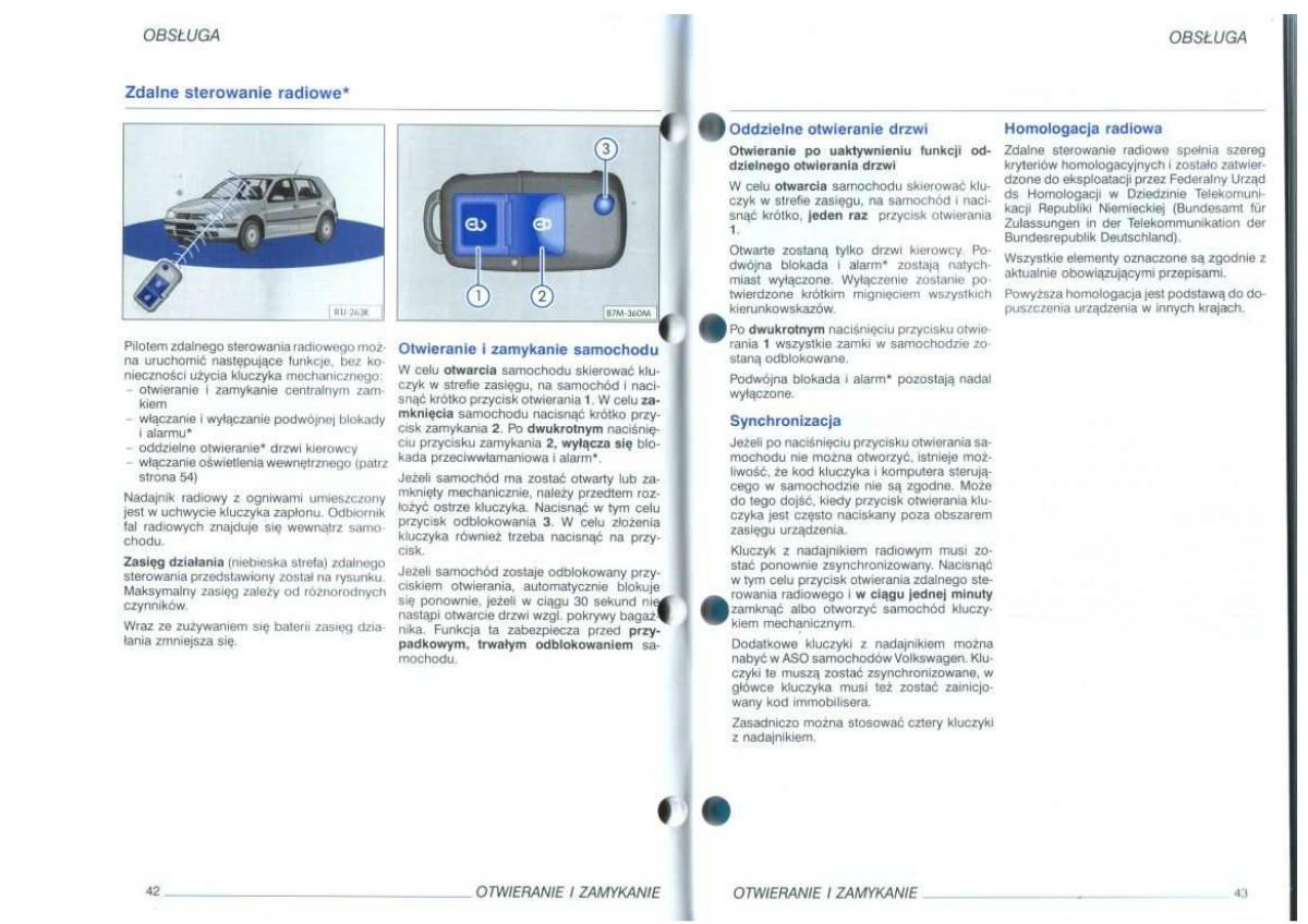 VW Golf IV 4 instrukcja obslugi / page 23