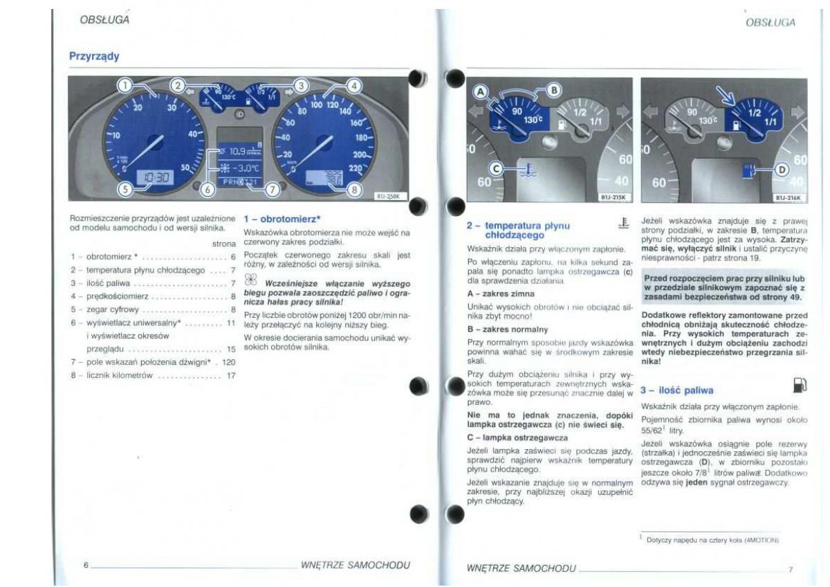 manual  VW Golf IV 4 instrukcja / page 5