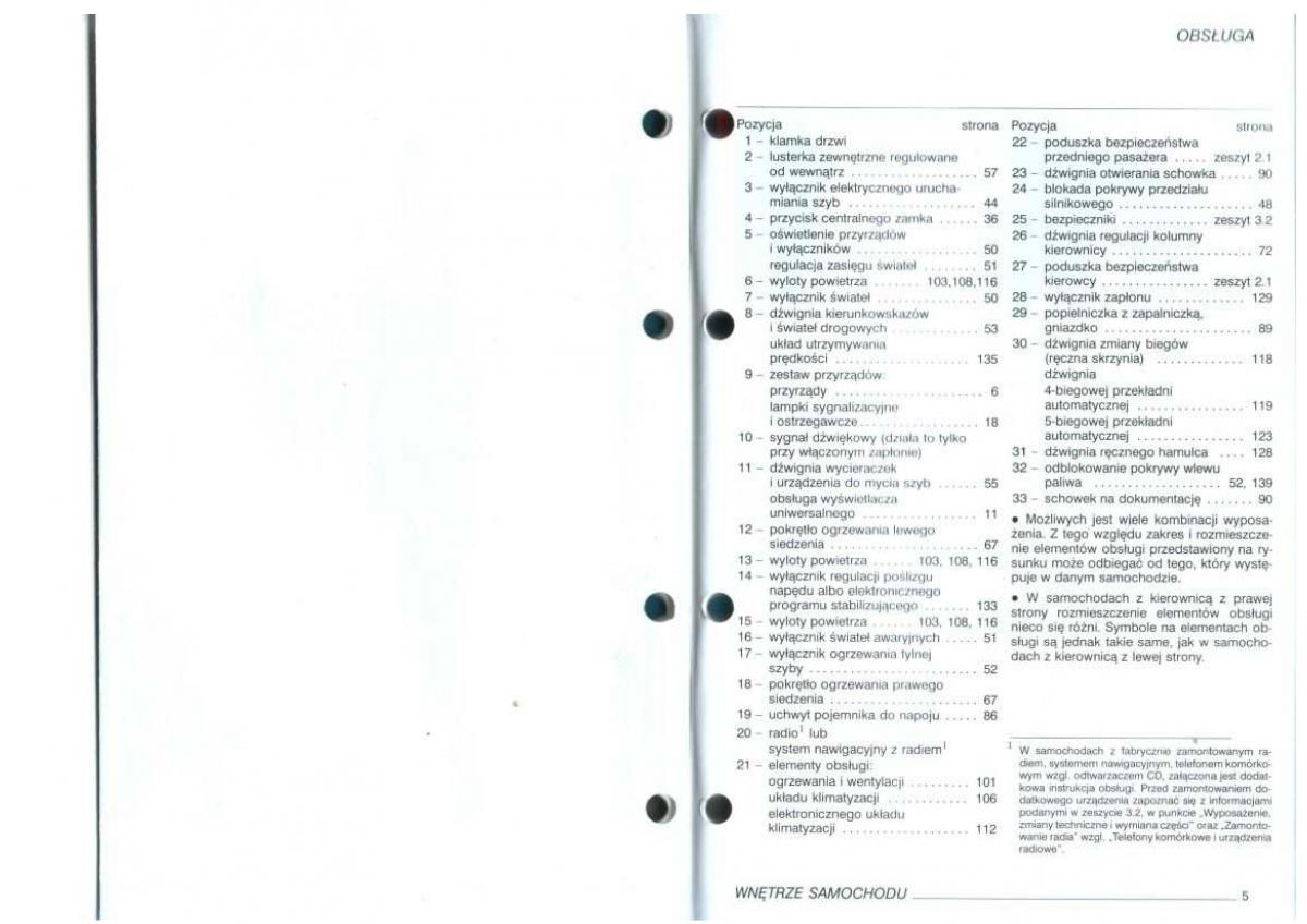 VW Golf IV 4 instrukcja obslugi / page 4