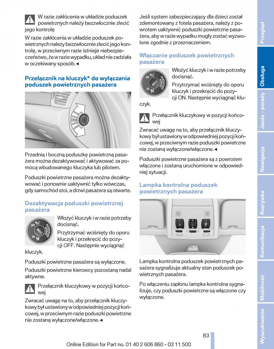 BMW X1 E84 instrukcja obslugi / page 83