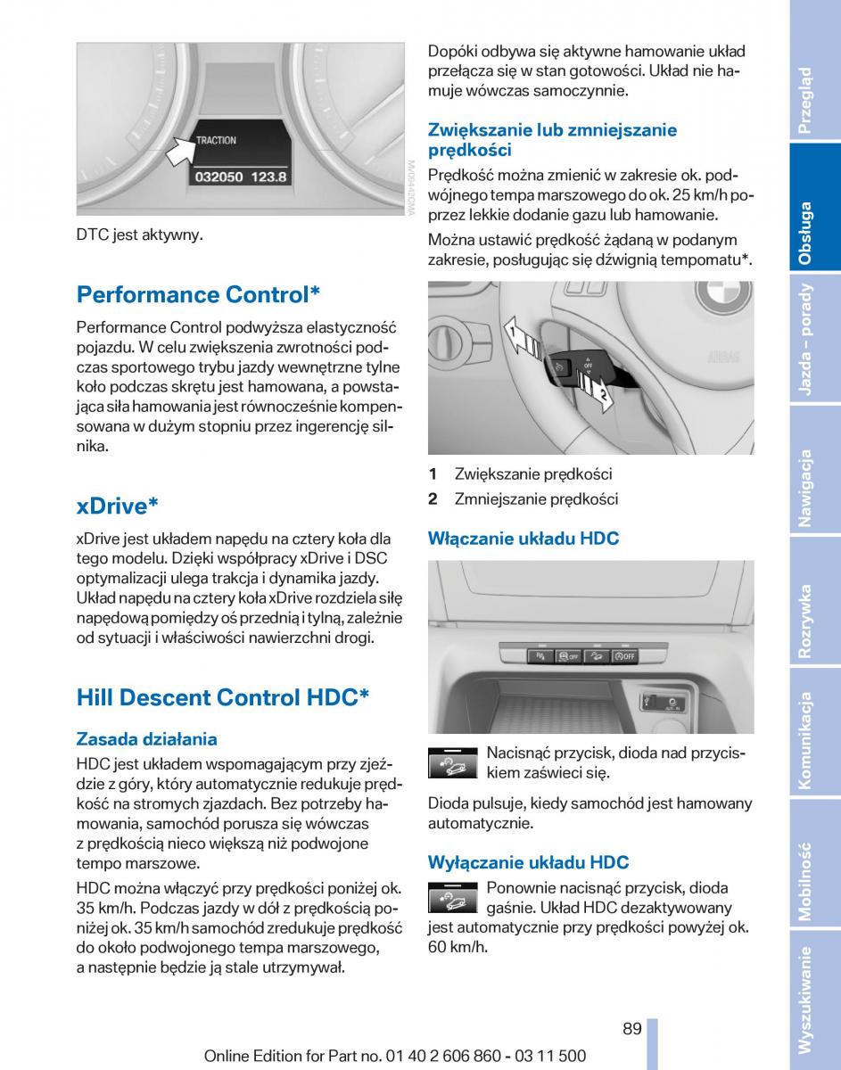 BMW X1 E84 instrukcja obslugi / page 89