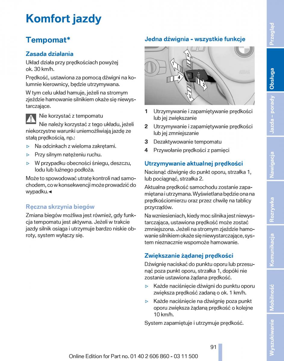 BMW X1 E84 instrukcja obslugi / page 91