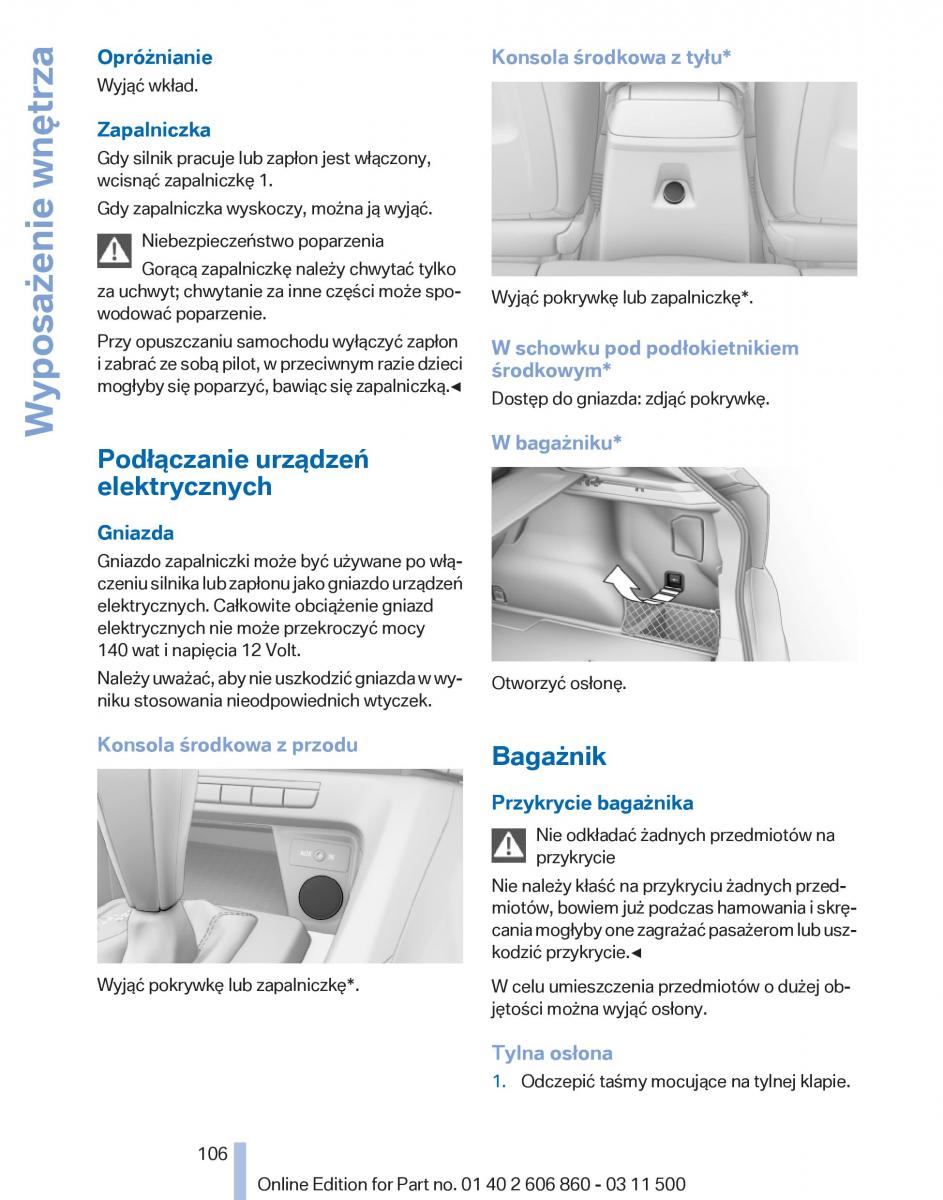 BMW X1 E84 instrukcja obslugi / page 106