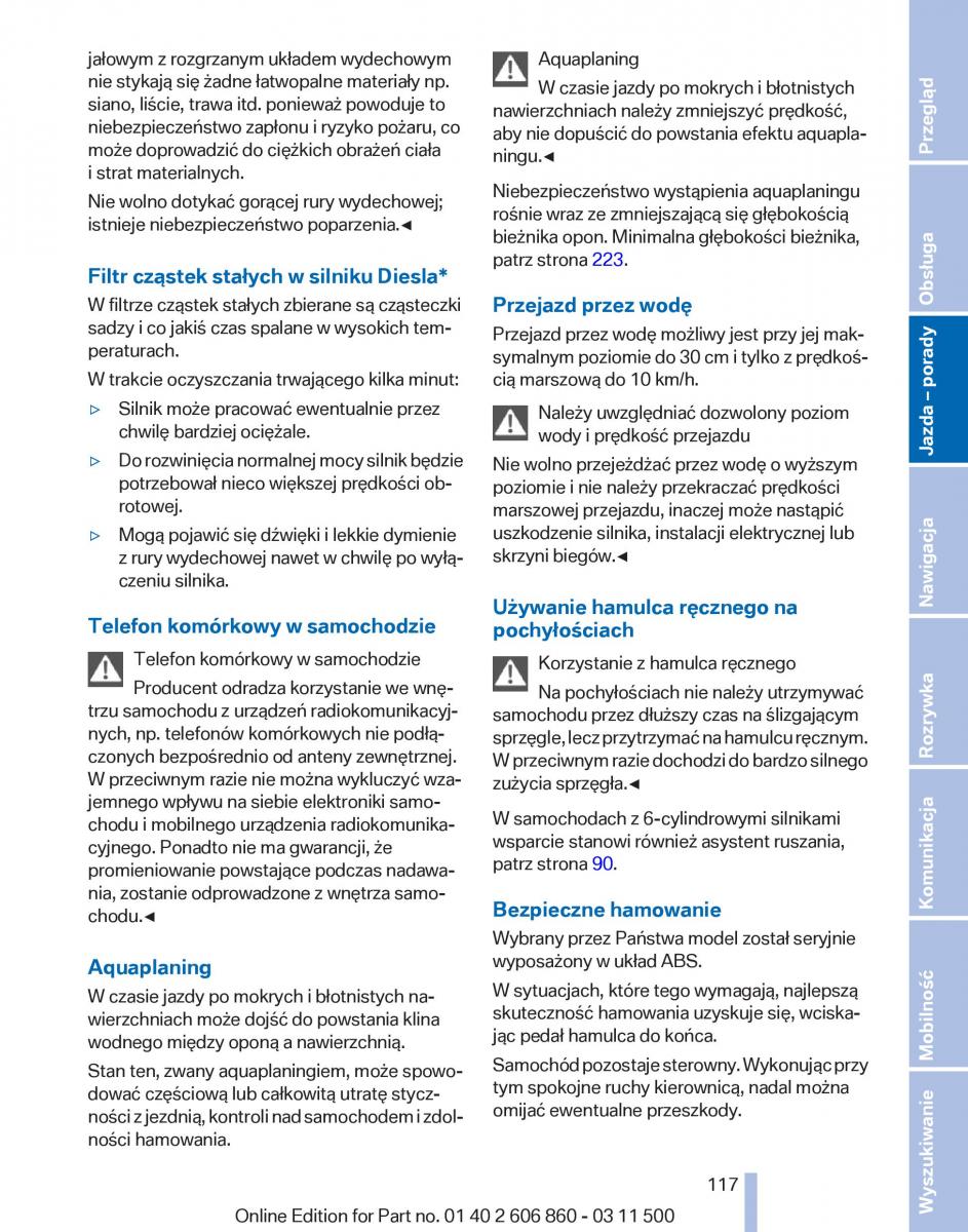 BMW X1 E84 instrukcja obslugi / page 117