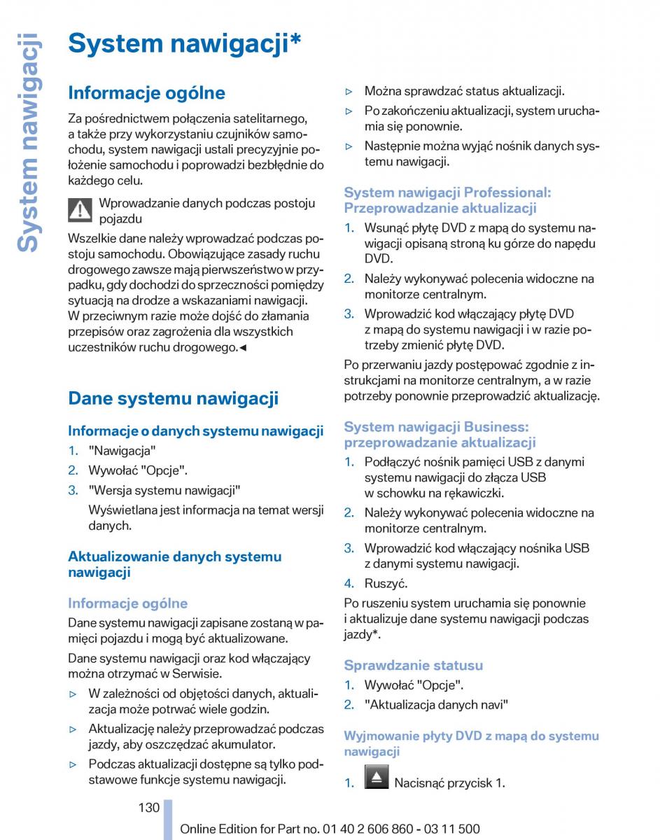 BMW X1 E84 instrukcja obslugi / page 130